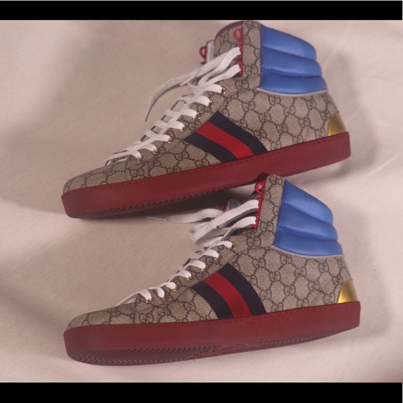 gucci ace gg high top